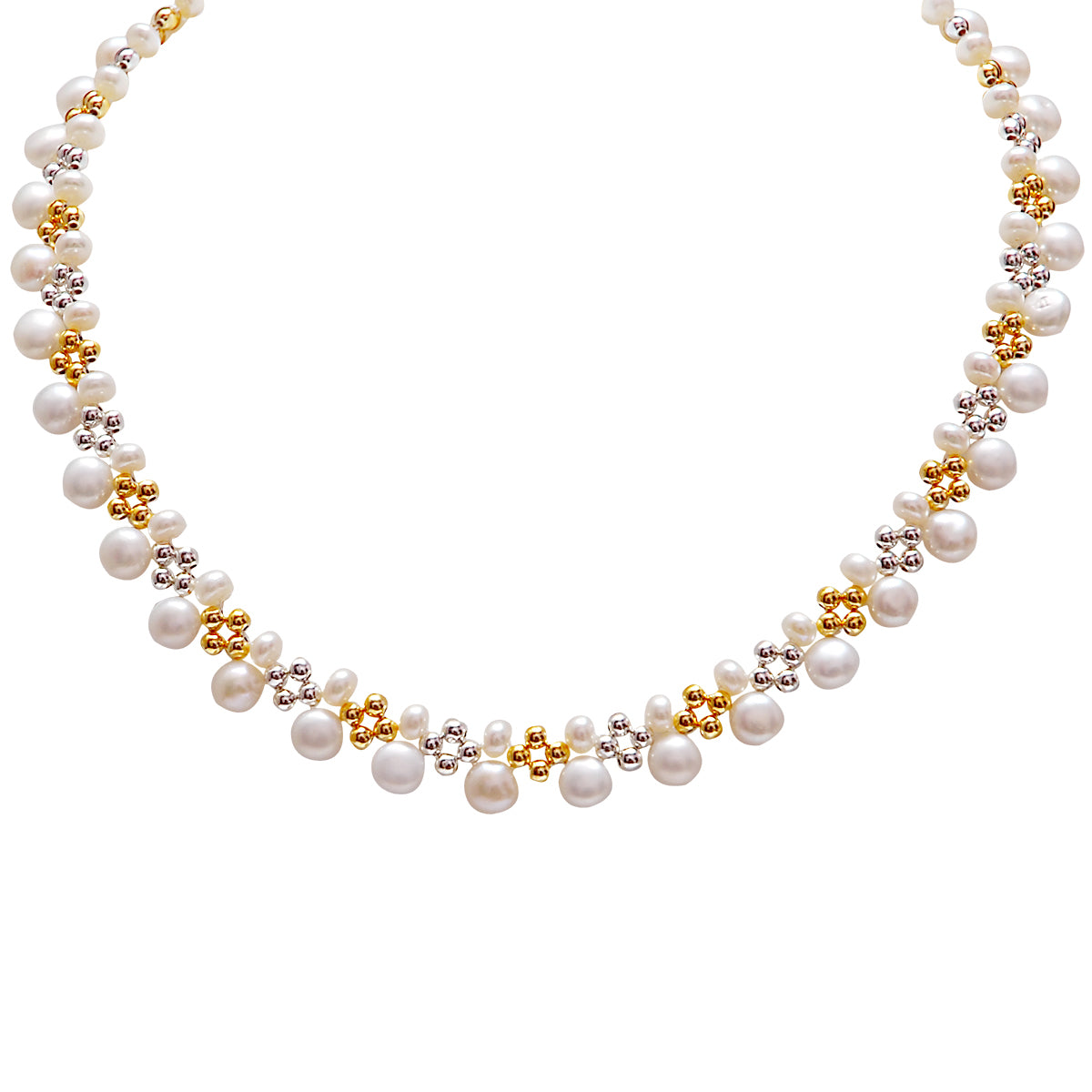 Designer Freshwater Real Pearl Necklace with Earrings