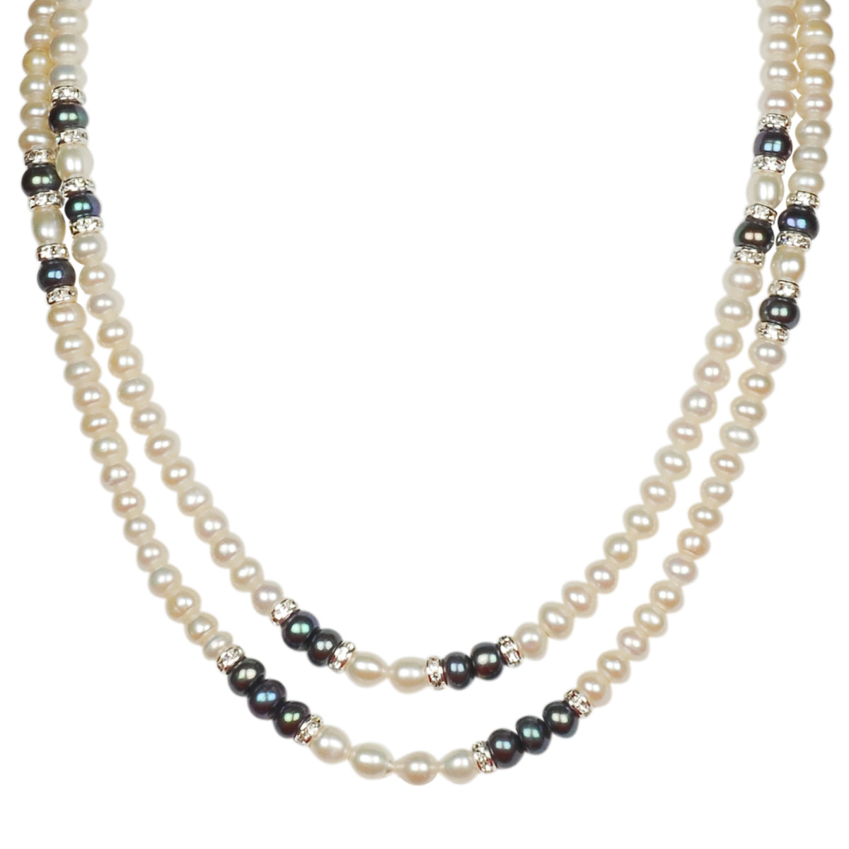 Freshwater Real Pearl Necklace with Long Earrings