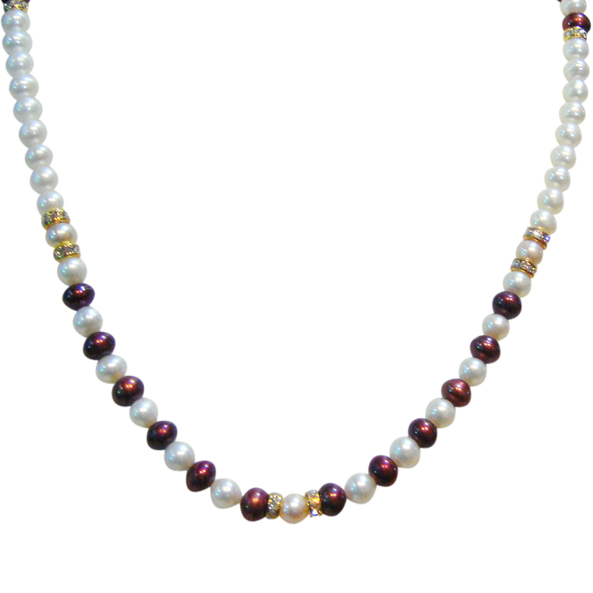 Classic Real Pearl Necklace with Long Earrings