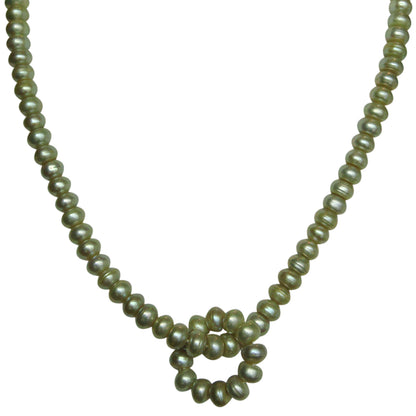 Freshwater Real Pearl Necklace with Long Earrings | Available in 4 Colours