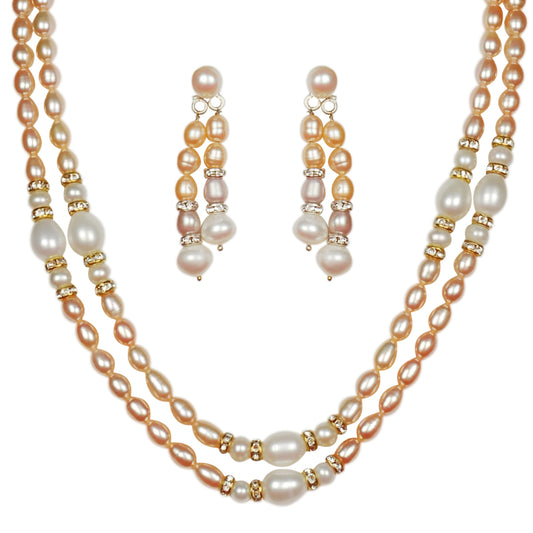 Double Layer Freshwater Real Pearl Necklace