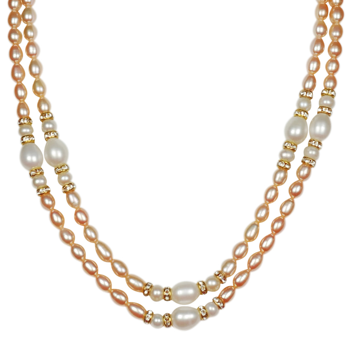 Double Layer Freshwater Real Pearl Necklace