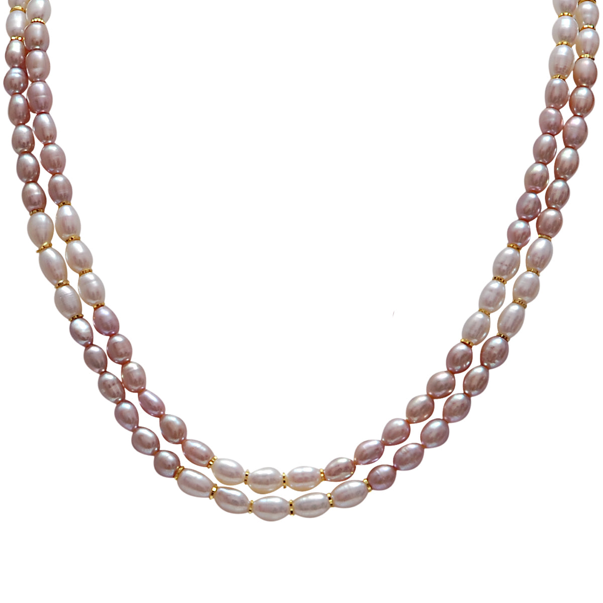 Classic Real Pearl Necklace with Long Earrings