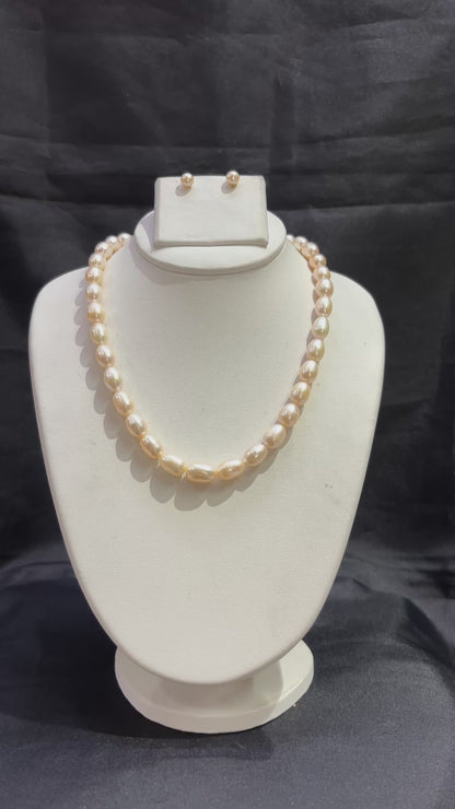 Classic Baroque Pearl Necklace Set – Code 50054