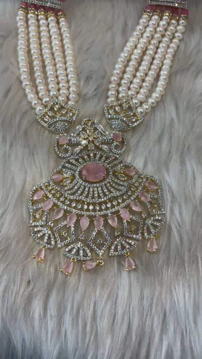 Blush Royale Pearl Necklace Set