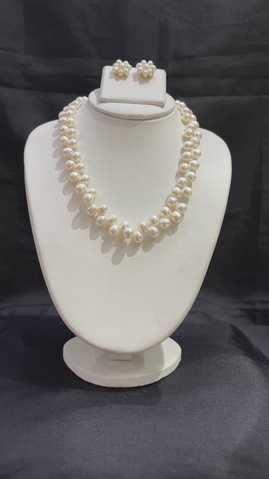 Classic Double-Layer Pearl Necklace Set – Code 50052