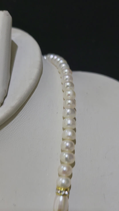 Premium Real Pearls Necklace | White pearls only