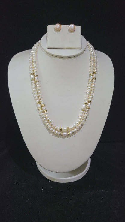 Premium Real Pearls Necklace | White pearls only