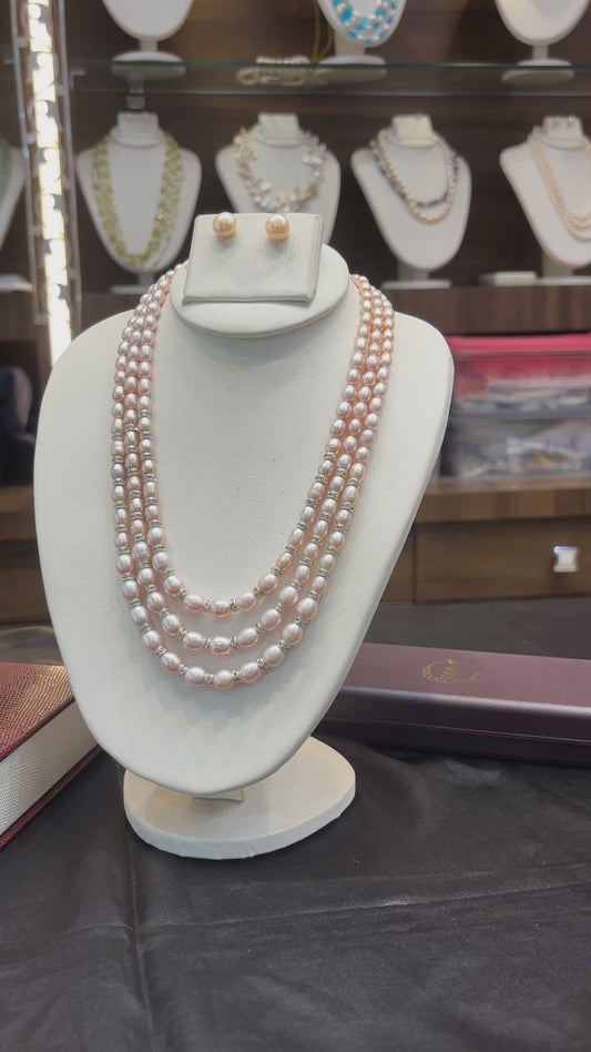Premium Freshwater Pearl Mala Set